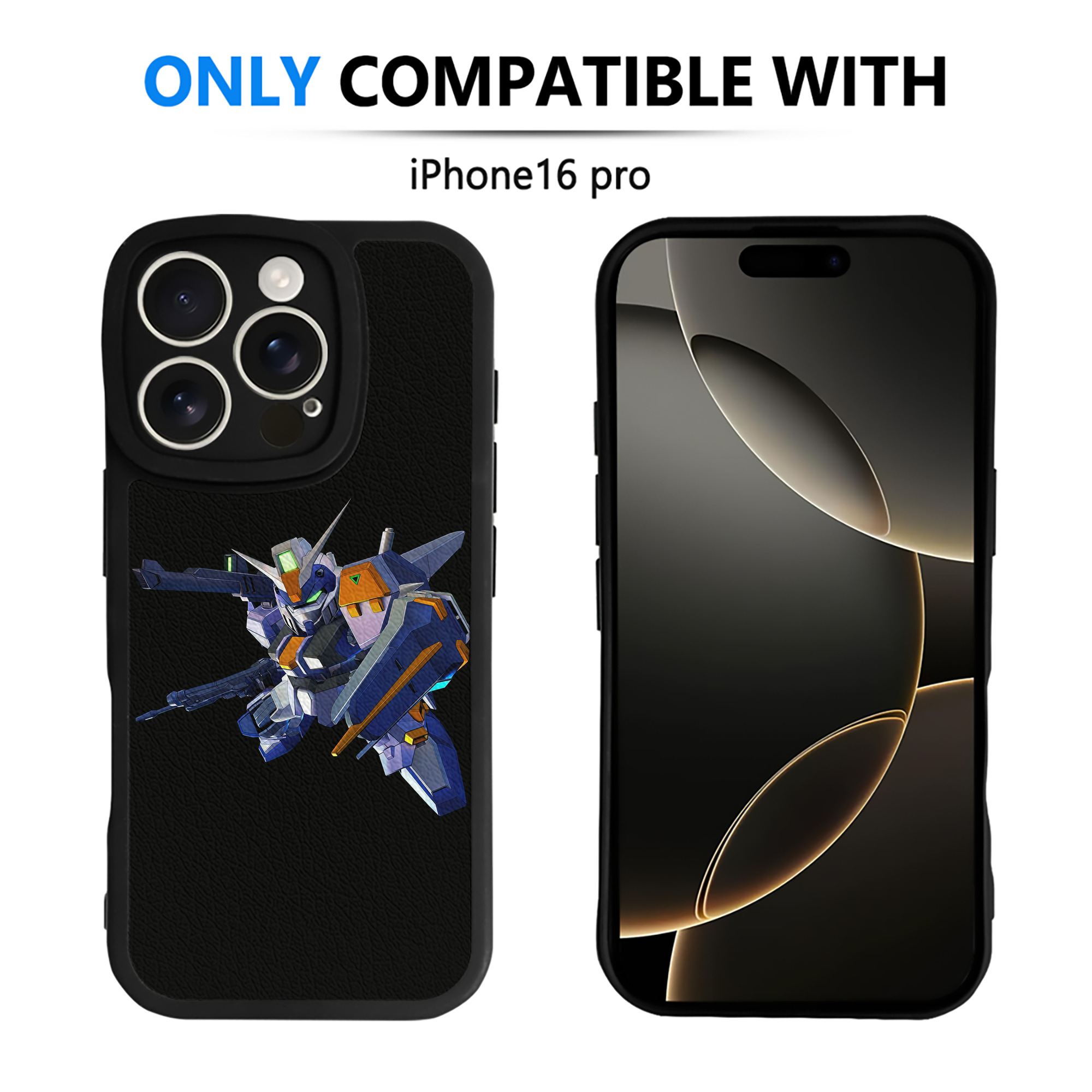 （画像用） 機動戦士ガンダム Mobile Suit Gundam 【iPhone 16シリーズ対応】シリコンスマホケース（レザー調） 材質：シリコン